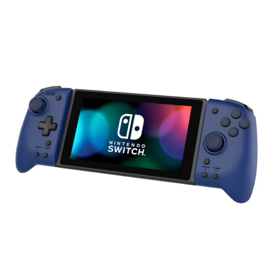 Nintendo Switch HORI Split Pad Pro Controller - Midnight Blue Angled Front View