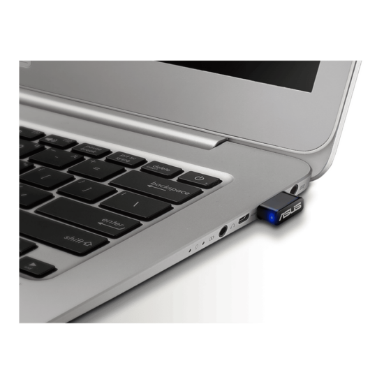 ASUS USB-AC53 Nano Laptop View