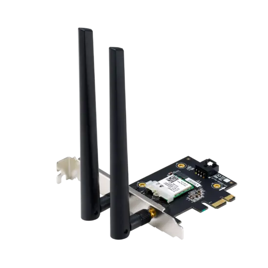 ASUS PCIE-AX1800 Angled Front View