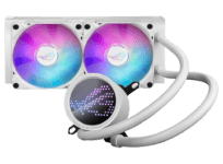 ASUS ROG Ryuo III 240 ARGB White Edition Flat Front View
