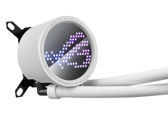 ASUS ROG Ryuo III 240 ARGB White Edition Pump View