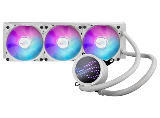 ASUS ROG Ryuo III 360 ARGB White Edition Flat Front View