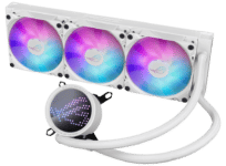 ASUS ROG Ryuo III 360 ARGB White Edition Angled Front View