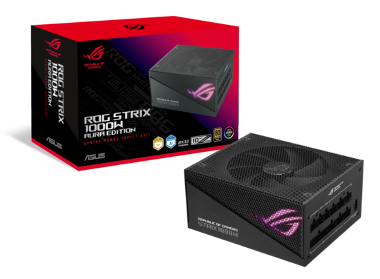 ASUS ROG STRIX 1000W Gold Aura Edition Box View