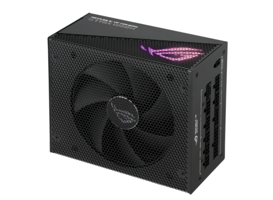 ASUS ROG STRIX 1000W Gold Aura Edition Angled Vertical View