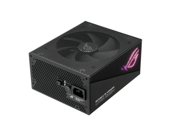 ASUS ROG STRIX 1000W Gold Aura Edition Angled Top View