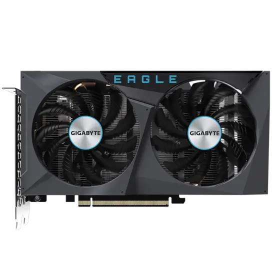 Gigabyte NVIDIA GeForce RTX 3050 EAGLE OC Flat Front View