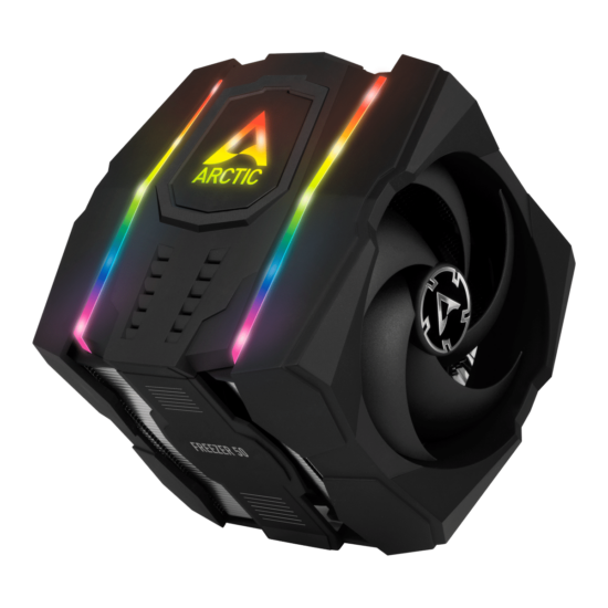 Arctic Freezer 50 Dual Tower ARGB Heatsink & Fan, Intel & AMD Sockets CPU Cooler