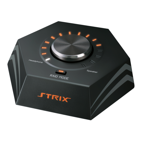 ASUS Strix Raid Pro - 7.1 PCIe Gaming Sound Card