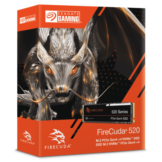 Seagate FireCuda 520 2TB M.2 PCIe Gen 4 NVMe SSD