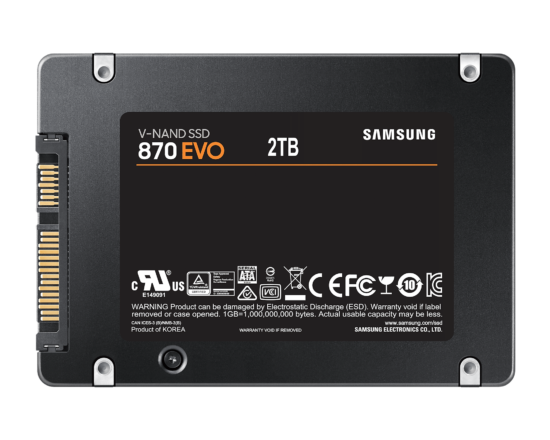 Samsung 870 EVO 2TB 2.5" SATA SSD