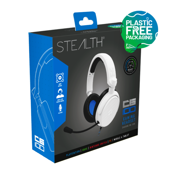 Stealth C6-100 Gaming Headset – Blue/White