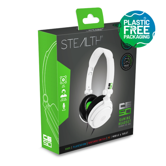 Stealth C6-50 Gaming Headset – Green/White