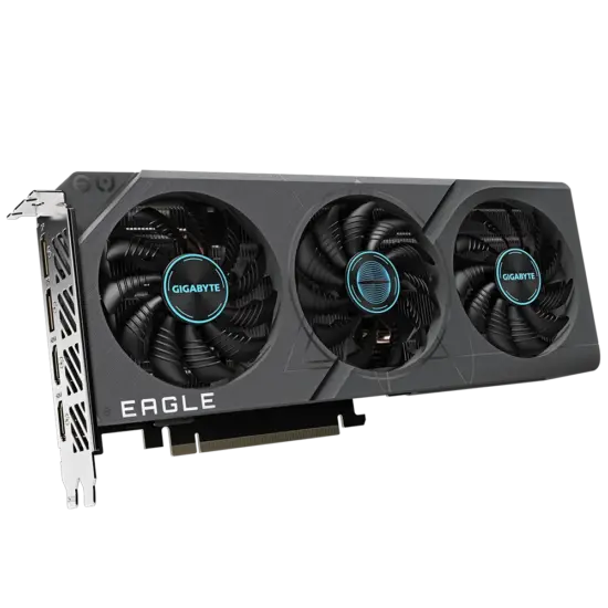 Gigabyte GeForce RTX 4060 Ti EAGLE 8GB Angled Fan View