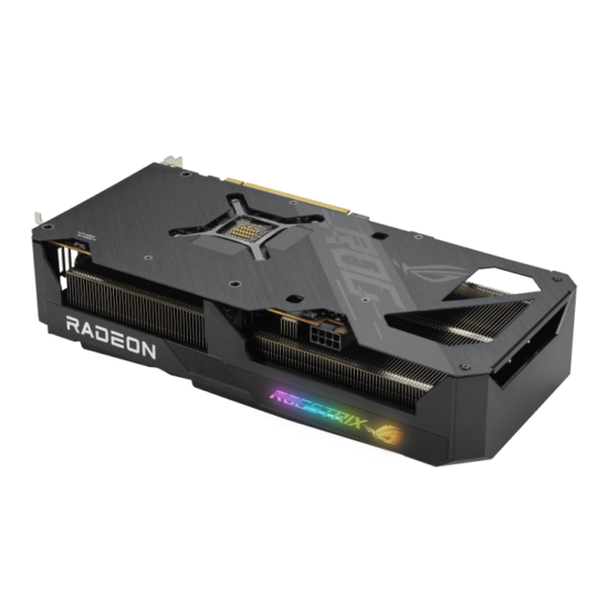 Asus ROG Strix AMD Radeon RX 7600 OC Rear Right Angled View