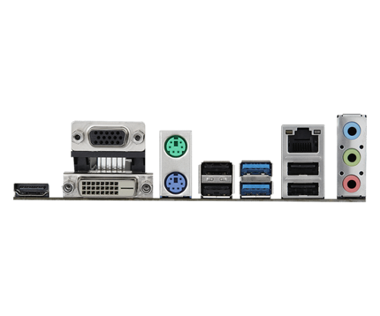 ASRock B560M-HDV/M.2 I/O Panel View