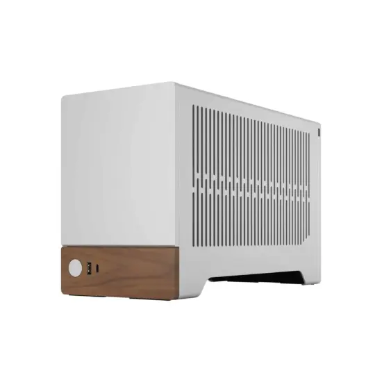 Fractal Design Terra SFF Silver Back Panel Angled View