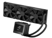 Asus ROG Ryujin III 360 All-In-One Liquid CPU Cooler Fan with LCD Angled View