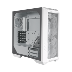 Cooler Master HAF 500 White Side Glass Panel View