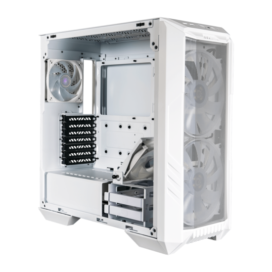 Cooler Master HAF 500 White Side Angled View