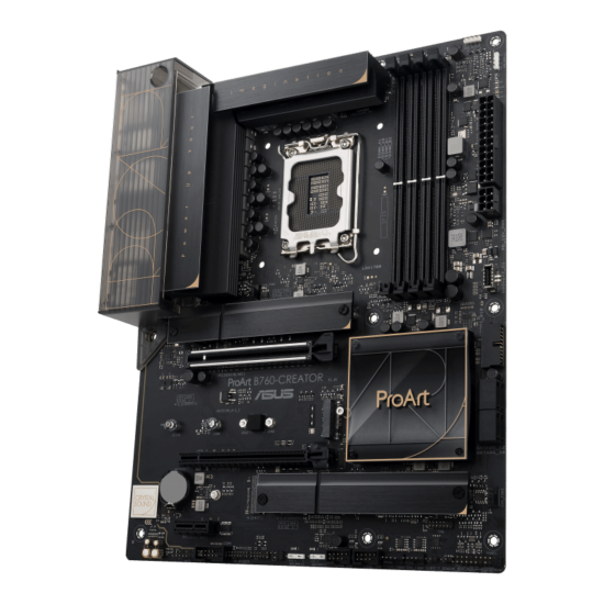 Asus ProArt B760-Creator Front Side Angled View