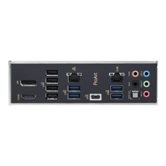 Asus ProArt B760-Creator I/O Panel View