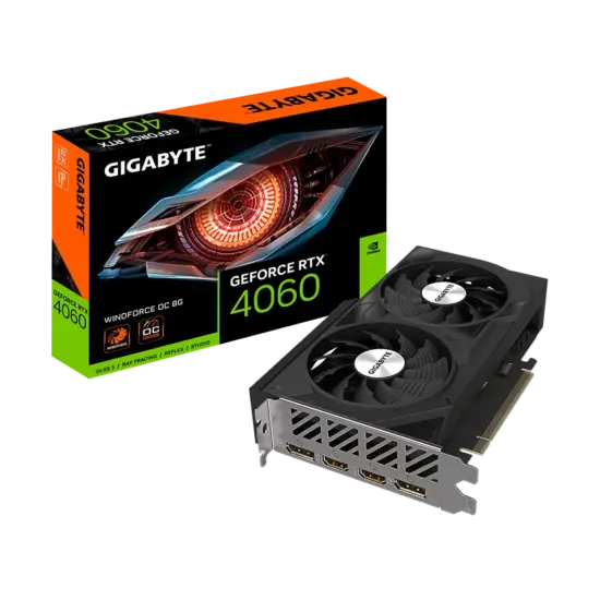 Gigabyte NVIDIA GeForce RTX 4060 WINDFORCE OC Box View