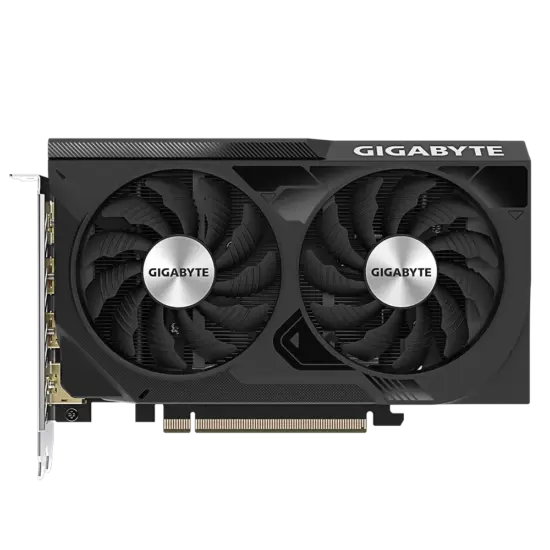 Gigabyte NVIDIA GeForce RTX 4060 WINDFORCE OC Front Flat View