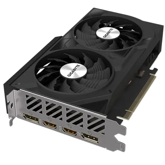 Gigabyte NVIDIA GeForce RTX 4060 WINDFORCE OC Top Flat View