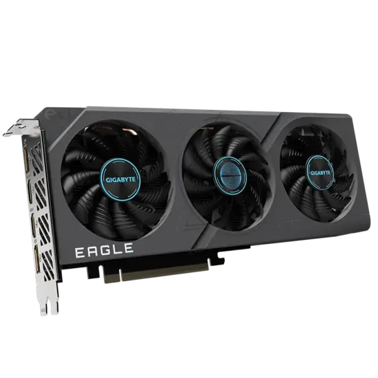 Gigabyte NVIDIA GeForce RTX 4060 EAGLE OC Angled View