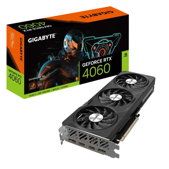 Gigabyte NVIDIA GeForce RTX 4060 GAMING OC 8GB Box View