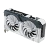 ASUS Dual NVIDIA GeForce RTX 4060 Ti White OC Edition Angled View