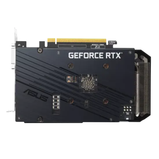 ASUS Dual NVIDIA GeForce RTX 3050 V2 Backplate View