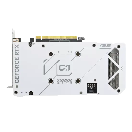 ASUS Dual NVIDIA GeForce RTX 4060 Ti White OC Edition Backplate View