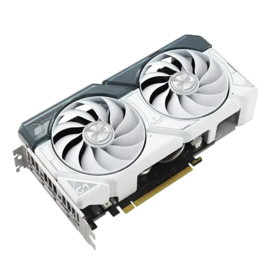 Asus DUAL RTX4060 OC White Front Top View