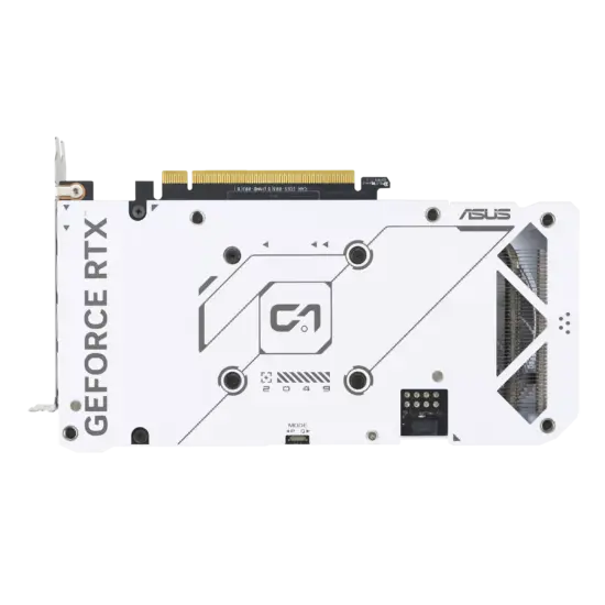 Asus DUAL RTX4060 OC White Backplate View