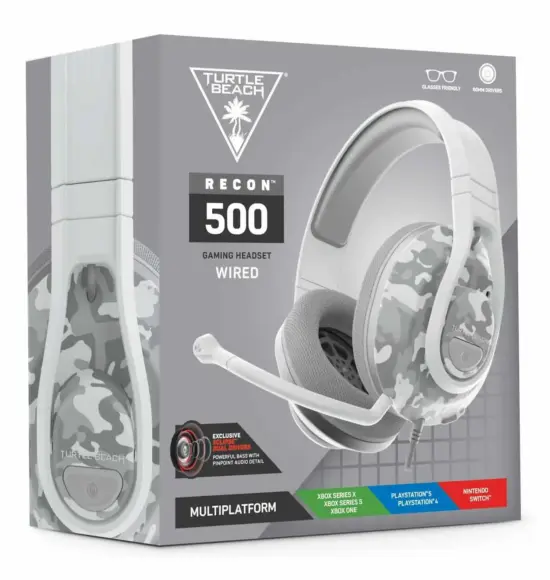 Turtle Beach Recon 500 Wired White Box View