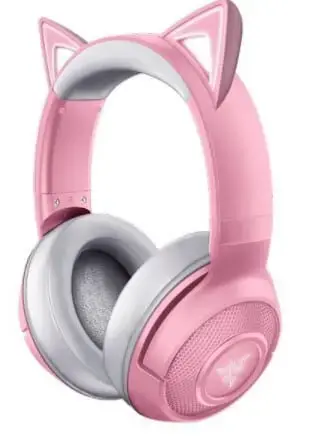 Razer Kraken BT Kitty Edition Quartz Pink Angled View