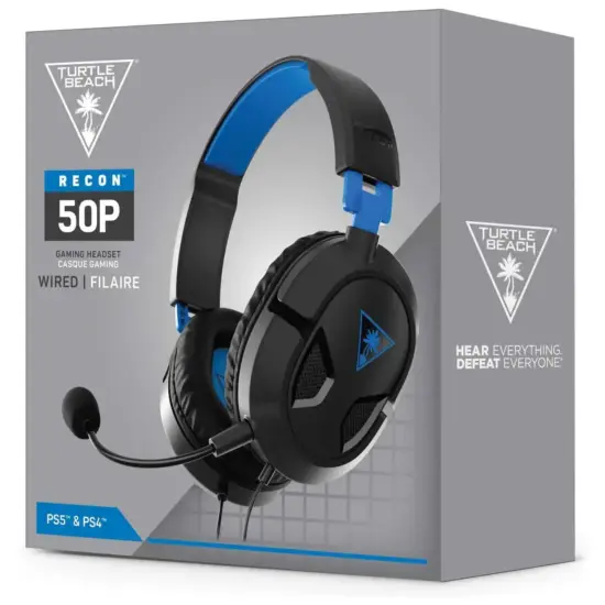 Turtle Beach Recon 50P Black & Blue Box View