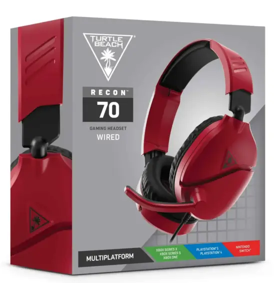 Turtle Beach Recon 70 Midnight Red Box View