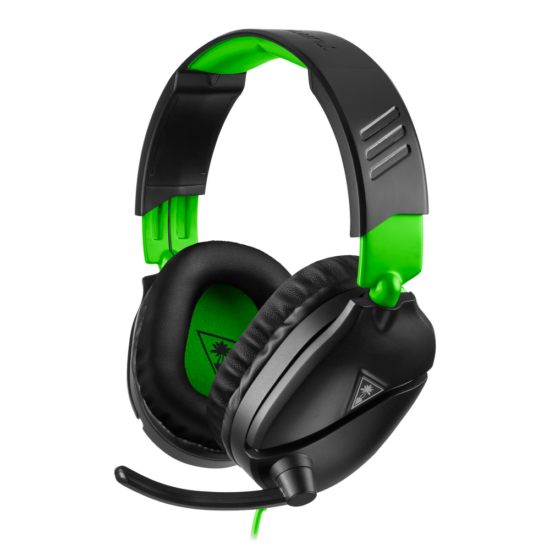 Turtle Beach Recon 70 Black & Green Angled View