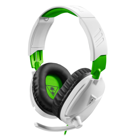 Turtle Beach Recon 70 White & Green Angled View