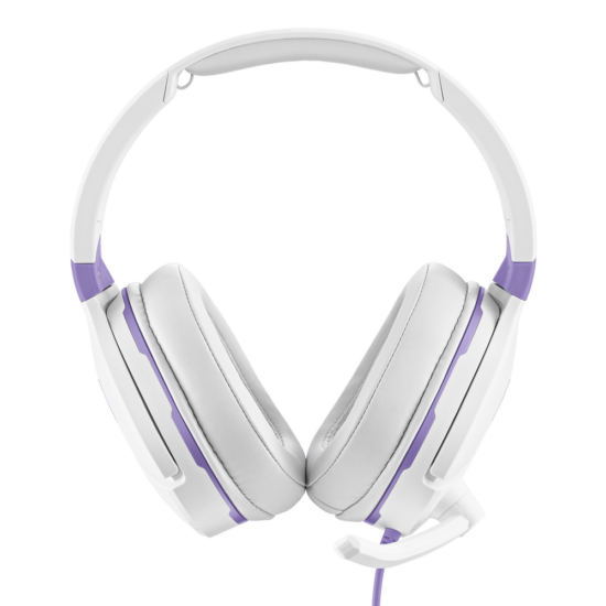 Turtle Beach Recon Spark Purple White Front Flat View