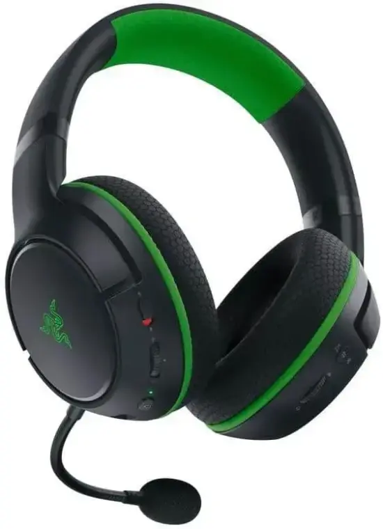 Razer Kaira HyperSpeed Black Angled Front View