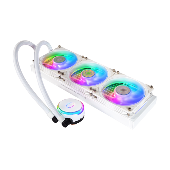 Cooler Master MasterLiquid Pro PL360 Flux White Top Flat View