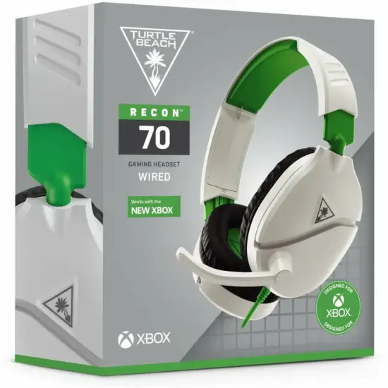 Turtle Beach Recon 70 White & Green Box View