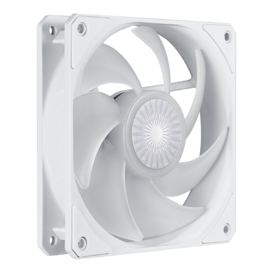 Cooler Master SickleFlow 120 ARGB White Angled View