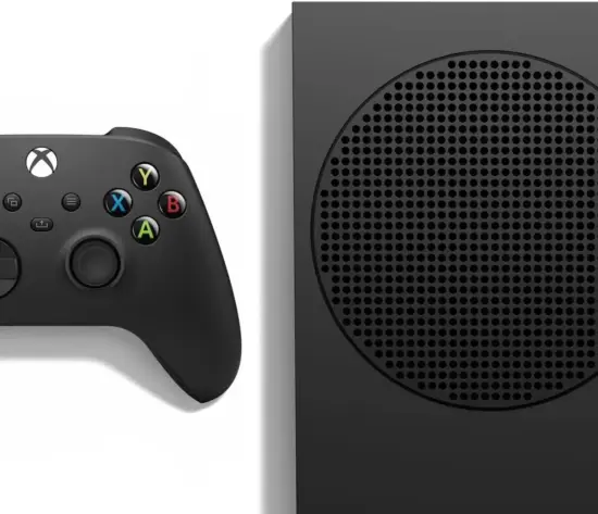 Xbox Series S 1TB Carbon Black Console & Controller View