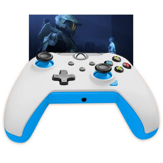 PDP Wired Controller - Ion White (Xbox X|S, Xbox One, PC)