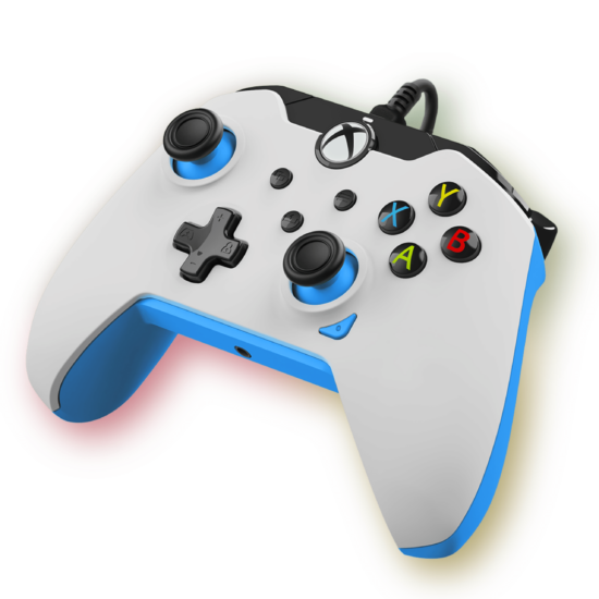 PDP Wired Controller - Ion White (Xbox X|S, Xbox One, PC)